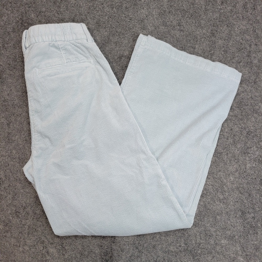 American Eagle Pants Womens 2R Light Blue Wide Leg Corduroy Y2K Minimalist Retro